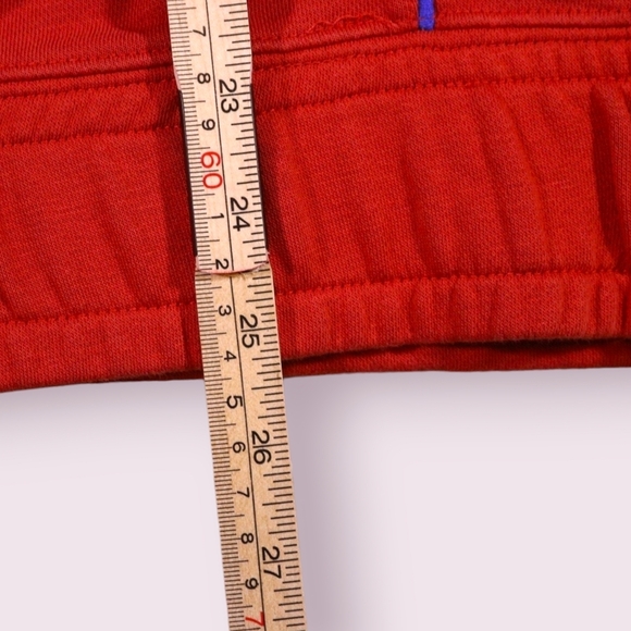 Retro Nike Women's Sportswear Icon Clash Fleece Crew-Burgundy Orange Size XL - Picture 7 of 9